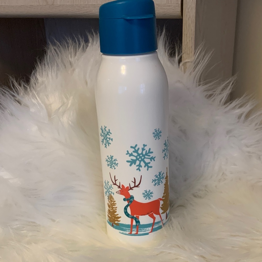 Vintage Tupperware ECO Water Bottle Holiday Deer Design 🦌 ❄️